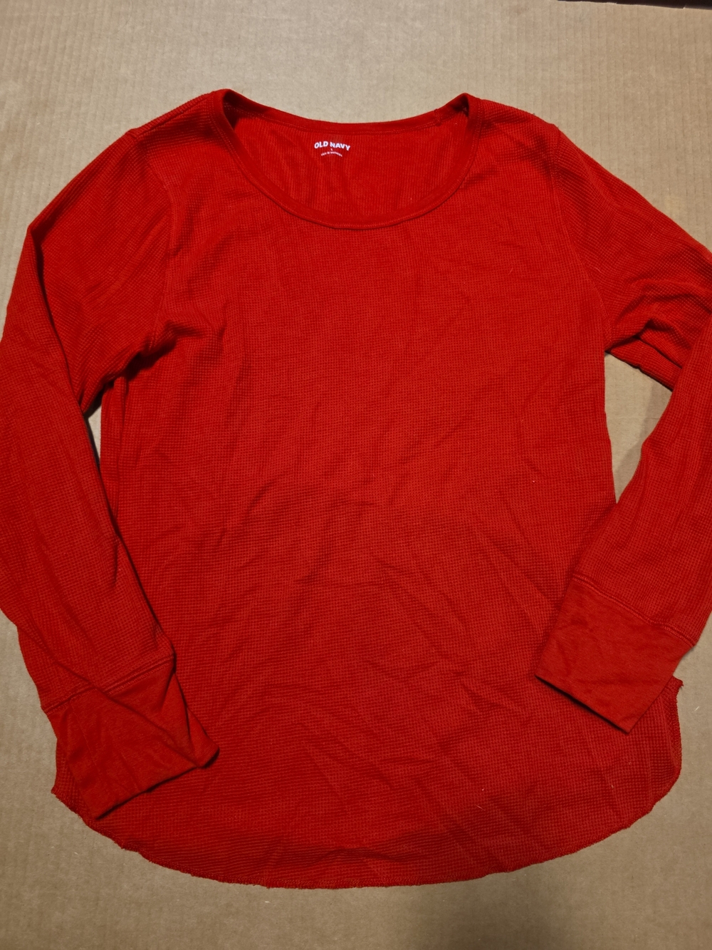 Old Navy Women’s Red Long Sleeve T-shirt Size Large